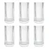 Jogo De Copos Graffiato Em Vidro Hauskraft 6 Peças 370 Ml Cor Transparente