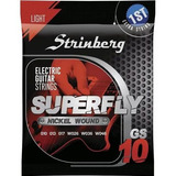 Jogo De Cordas Para Guitarra Strinberg Gs10 Encordoamento