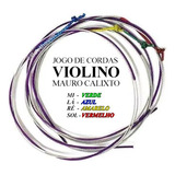 Jogo De Cordas Violino 4 4 Mauro Calixto Excelente Cordas 