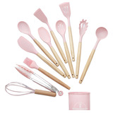 Jogo De Cozinha Kit C 12 Peças De Premium Silicone Utensílio