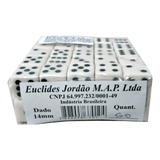 Jogo De Dados 14mm 1 4cm Euclides Jordão 50 Unid C Cor Branco