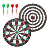 Jogo De Dardos Dupla Face Alvo Duplo 4 Dardos Grande 30cm