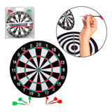 Jogo De Dardos Profissional 36cm Kit Tiro Alvo Com 6 Dardos
