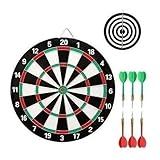 Jogo De Dardos Profissional Grande Alvo Dupla Face Com 6 Dardos Tabuleiro