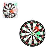 Jogo De Dardos Profissional Grande Com 6 Dardos Dupla Face Alvo Certo Tabuleiro
