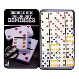 Jogo De Domino 28 Peças Reforçadas Lata Decorativa Unyhome