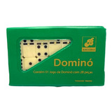 Jogo De Domino Profissional Osso Estojo C 28 Peças 50x21x0 5