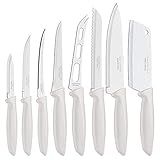 Jogo De Facas Plenus Com Lâminas Tramontina Bege