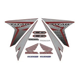 Jogo De Faixas Adesivo Titan 150 Esd Ex Vermelho 2014