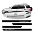 Jogo De Friso Lateral Borrachão Ford Ecosport 2004 2005 2006 2007 2008 2009 2010 2011 2012 - 4 Peças