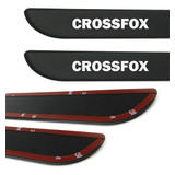 Jogo De Friso Lateral Borrachão Vw Crossfox 2005 2006 2007 2008 2009 2010 2011 2012 2013 2014 2015 2016 2017 - 4 Peças
