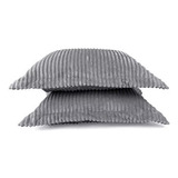 Jogo De Fronha Bbc Textil Plush 60x80 Cm 2 Pçs Cinza 3035