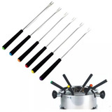Jogo De Garfo Para Fondue 6 Peças Aço Inox