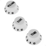 Jogo De Knobs Para Guitarra Stratocaster Strato Ou Baixo