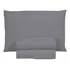 Jogo De Lençol Cama De Solteiro 3 Peças 400 Fios 1 90mx90cm Cor Cinza claro Desenho Do Tecido 400 Fios Completo Micropercal