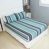 Jogo De Lençol Cama Queen Size 3 Peças Box Estampado Com Elástico Malha 100 Algodão Cozzilar Toque Macio Hotel Pousada Modelo 8