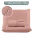 Jogo De Lençol Cama Solteiro 02 Peças 400 Fios Ponto Palito Cor Rose Desenho Do Tecido Lisa