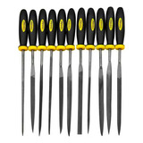 Jogo De Limas Agulha 12 Peças 150mm Murças Bastardas Vonder