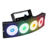 Jogo De Luz Para Festa Deltrônica Com 4 Canhões Led Pratico