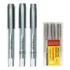 Jogo De Macho M2 5 X 0 45mm Aço Rápido Hss Com 3 Pçs Rocast