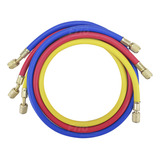 Jogo De Mangueiras 1 5 M Para Manifold R12 R22 R134a