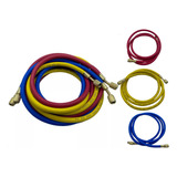 Jogo De Mangueiras Manifold R22 R134a 1 4 180cm Ecotools