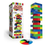 Jogo De Mesa Caiu Perdeu Pro 45 Peças Roleta Colorido