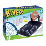 Jogo De Mesa Infantil Bingo Com 48 Cartelas 90 Pedras E Globo Giratório