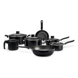 Jogo De Panelas Antiaderente Pro flon 7 Peças Brinox Ebony