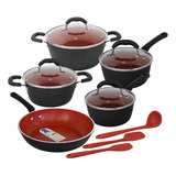 Jogo De Panelas Brinox 8 Peças Antiaderente Cerâmica 5mm