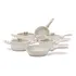 Jogo De Panelas Brinox Ceramic Life Sirius 4814/101 6 Pç Vanilla