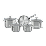 Jogo De Panelas Electrolux Inox Com Fundo Triplo 5 Peças