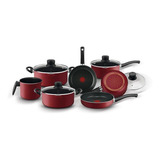 Jogo De Panelas Smart Antiaderente Vermelho 7 Peças rochedo
