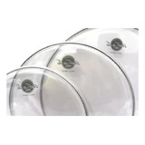 Jogo De Pele Bateria 10 12 14 Double Clear Dudu Portes Luen