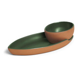 Jogo De Petisqueiras Saturno 2 Peças Odisseia Verde