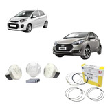 Jogo De Pistão Com Anel 050 Ford Ka 1 0 12v 3cc Metal Leve