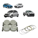 Jogo De Pistao Peugeot 206 1 4 8v Flex 2003 A 2012 Std