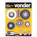Jogo De Pontas Montadas E Escova Com 10 Peças- Vonder VDO2819