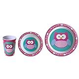 Jogo De Prato Infantil Kit Refeição 3 Pçs Joaninha