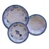 Jogo De Pratos Tramontina Peixes Em Porcelana Decorada 12p Cor Azul Peixe