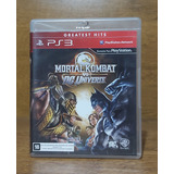 Jogo De Ps3 Mortal Kombat Vs Dc Universe Usado Com Manual Nf