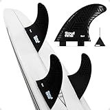 Jogo De Quilha FCS1 Prancha De Surf Triquilha Injetada Padrão FCS Quilhas Large Medium Chavinha De Quilha Preto Sm1 Média M3 