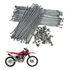 Jogo De Raios Em Inox 4mm Dianteiro E Traseiro Crf 230 Kit