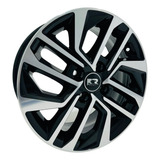 Jogo De Rodas Aro 15 4x100 Esportivas Liga Leve S20 Krmai Cor Preto Diamantado 4x100