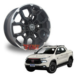 Jogo De Rodas Aro 16 Fiat Toro Ultra Volcano 5x110 Bicos