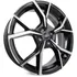 Jogo De Rodas Aro 17 4x108 Ford Fiesta Ford Ka Focus Antigo Cor Preta Diamantada