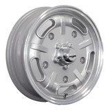 Jogo De Rodas Aro15 Speed Master 5x205 4 5 E 6 5 Fusca Kombi Cor Prata Diamantado 5x205