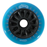 Jogo De Rodas Patins Roller Patinete Creme 100mm Azul 2 Un 