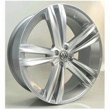 Jogo De Rodas Tiguan Rline Aro 17 4x100 Gol Saveiro Cor Hiper Gloss Prata