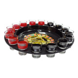 Jogo De Roleta Drink Shot 16 Copos Cassino Roulett